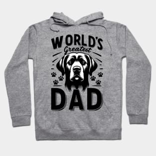 World's Greatest Dog Dad Fathers Day Puppy Lover Dog Paw Hoodie
